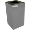 Witt Co Witt Industries Trash Can, 28 Gallon, Gray 28GC03-SL